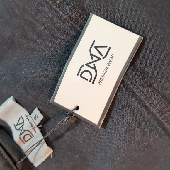 DNA, Hand-painted Black Distressed Women's Denim Jacket with Blue Accents,Size S - Picture 12 of 15